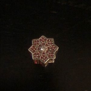 Authentic Pandora Red Snow Flake Charm
